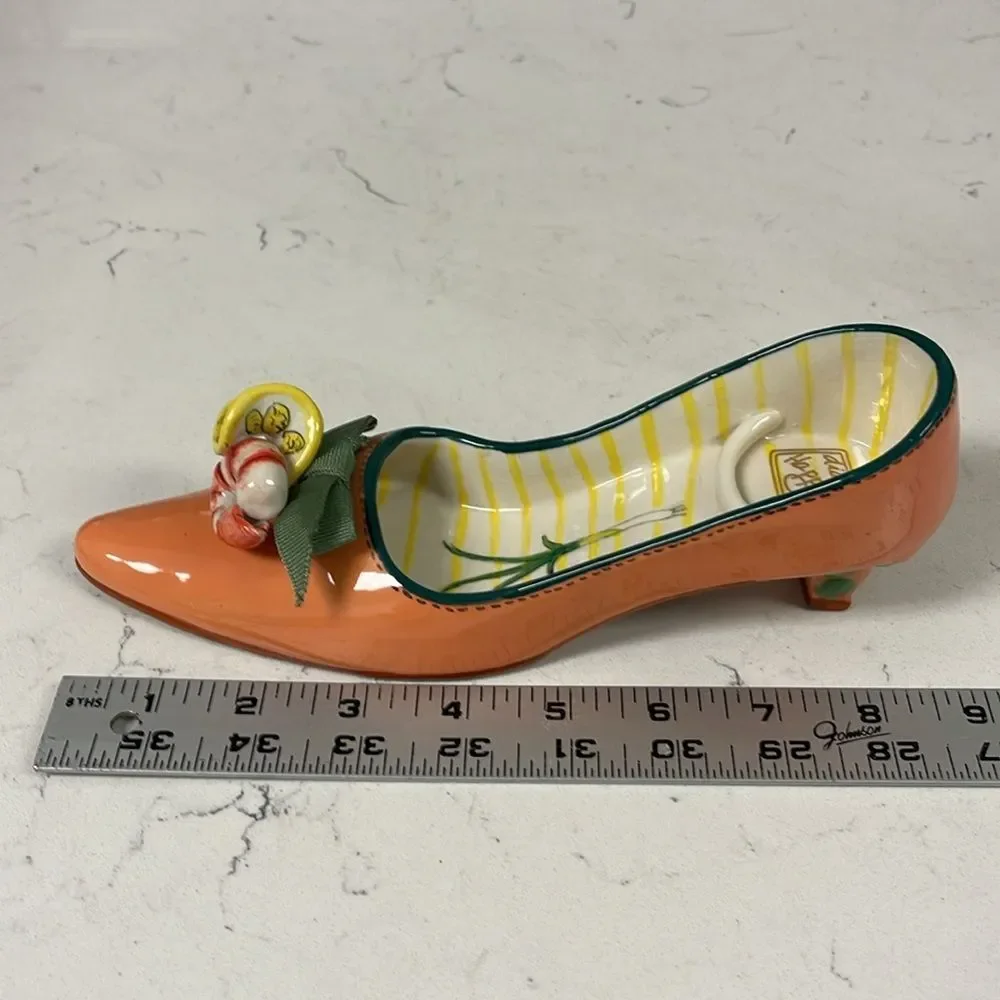 Diane's Happy Toes Diane Artware Candle Holder 2004 Shrimp Scampi Shoe Figurine